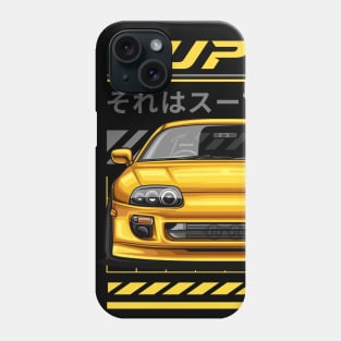 Supra MK4 JDM Legends (yellow canary) Phone Case