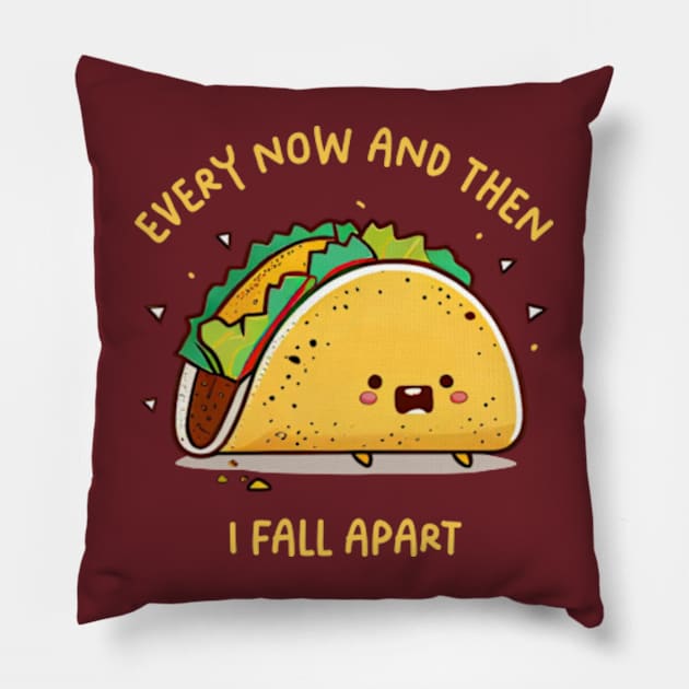 Taco Eclipse Of The Heart Pillow by Three Meat Curry