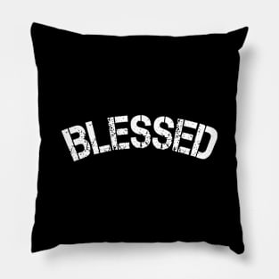 Blessed, Christian, Quote, Saying, Curved Pillow