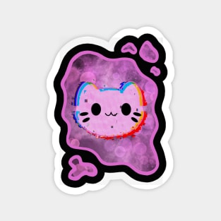 Techno Kitty Magnet