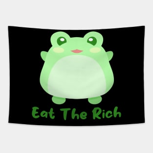 Eat The Rich Frog Tapestry