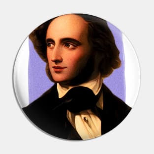 German Composer Felix Mendelssohn illustration Pin