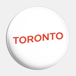 Toronto City Typography Pin