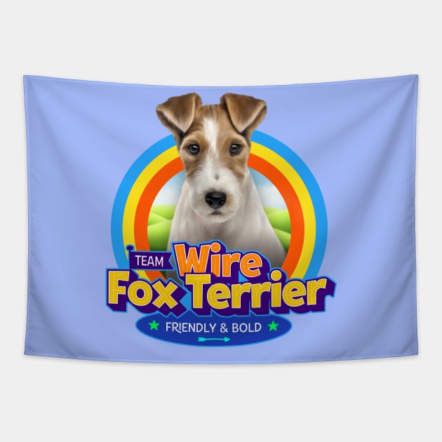 Wire Fox Terrier Tapestry by Puppy & cute