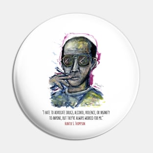 Hunter S. Thompson Pin