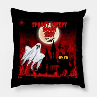 Spooky Creepy Scary Shit Pillow