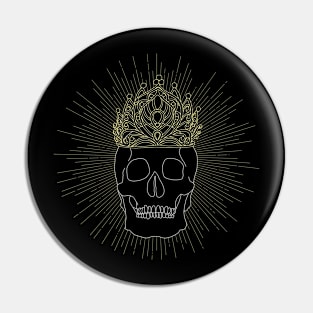 Skull King Crown Pin