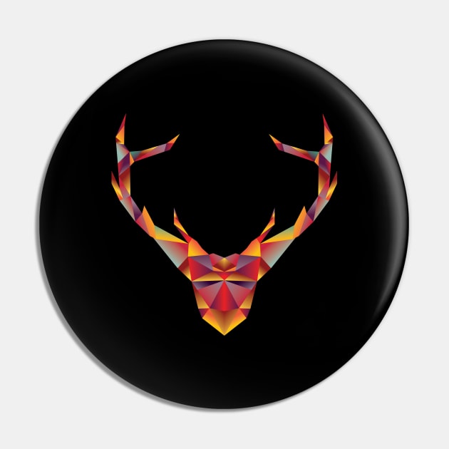 Stag Gradient Pin by partimesloth