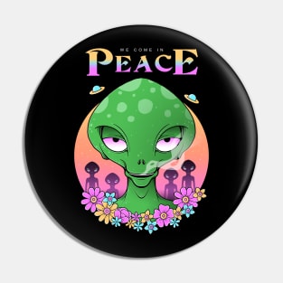 We Come in Peace Pin