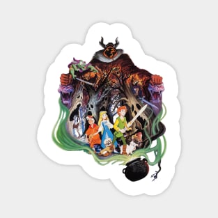 Black Cauldron Movie Poster Transparent Background Magnet