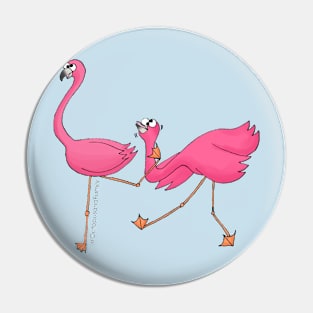 Loco Flamingo Pin