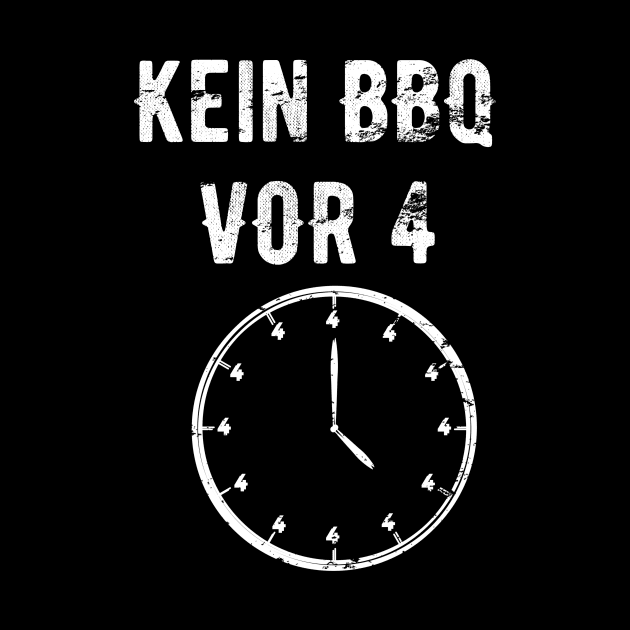 Kein Grill Vor 4 Satire BBQ Barbecue Geschenk by SinBle