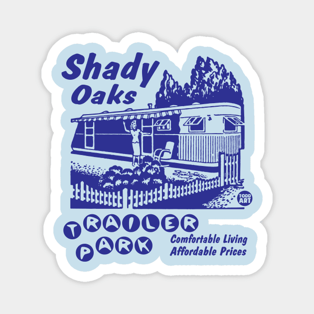 shady oaks Magnet by toddgoldmanart