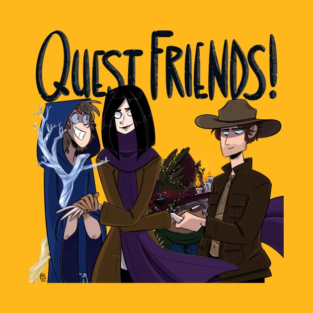 Quest Friends! Logo (Flashback Future) by Quest Friends!