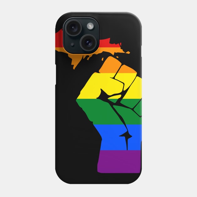 LGBTQ+ Michigan Revolution Phone Case by XLR8EDmedia