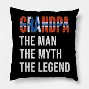 Grand Father Norwegian Grandpa The Man The Myth The Legend - Gift for Norwegian Dad With Roots From  Norway Pillow