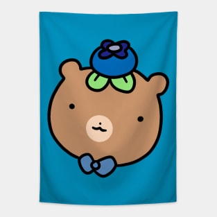 Blueberry Bear Face Tapestry