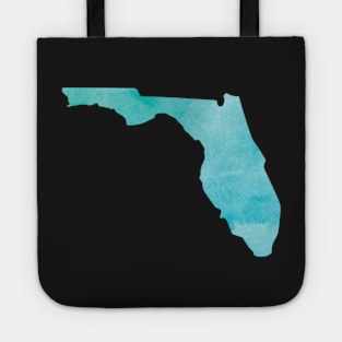 Florida State outline in blue Tote