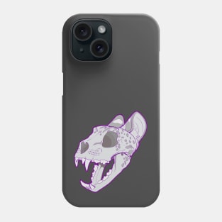 Snow Leopard Skull Phone Case