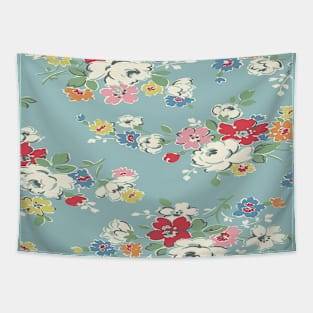 vintage floral pastel garden Tapestry