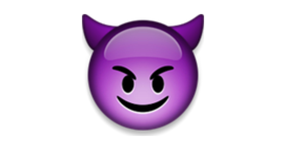 smiling face with horns Emoji TShirt TeePublic