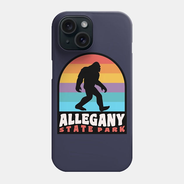 Allegany State Park New York Bigfoot Sasquatch Camping Hiking Phone Case by PodDesignShop