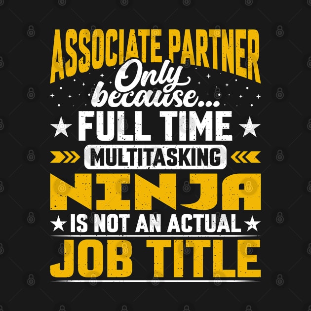 Associate Partner Job Title - Funny Associate Collaborator by Pizzan