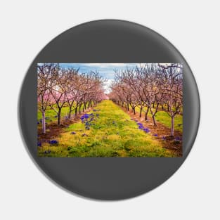 Peach Orchard Blossoms Pin