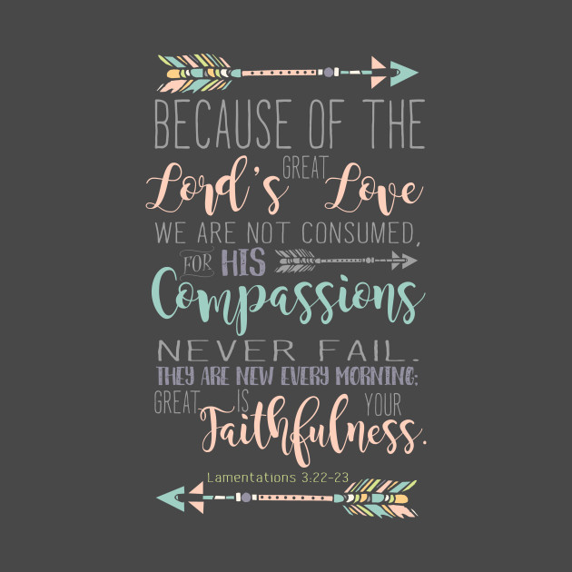 Lamentations 3:22-23 Bible Verse - Lamentations - Phone Case