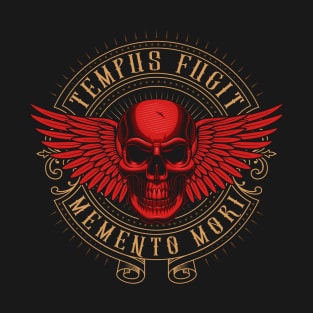 Tempus Fugit Memento Mori Latin Phrase T-Shirt