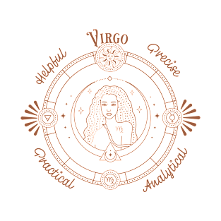 Virgo Zodiac Sign T-Shirt