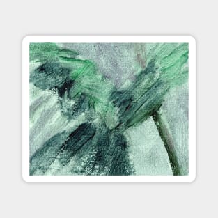 Abstract Oil Painting Emerald Green 11c4 Magnet