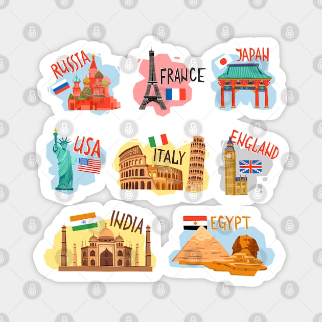 Tourist Vacation Magnet by Mako Design 