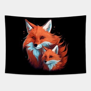 Red Fox Fathers Day Tapestry