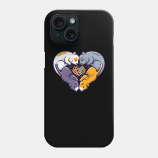 Cats in Love Shape Phone Case