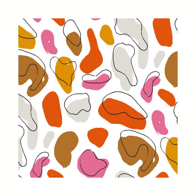 Summer Solid Color Pebbles by Carolina Díaz