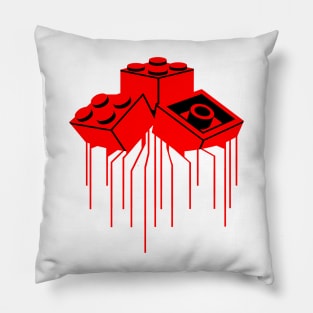 Brick Bleed Red Pillow