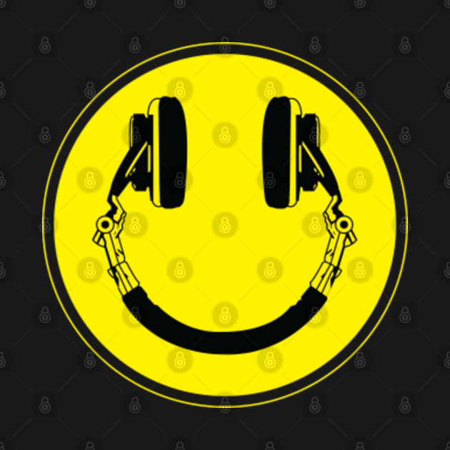 Smiley Headphones Smiley Face TShirt TeePublic