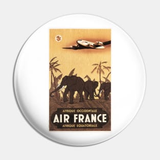 AIR FRANCE AFRIQUE Advertising Africa Vintage Airline Travel Pin