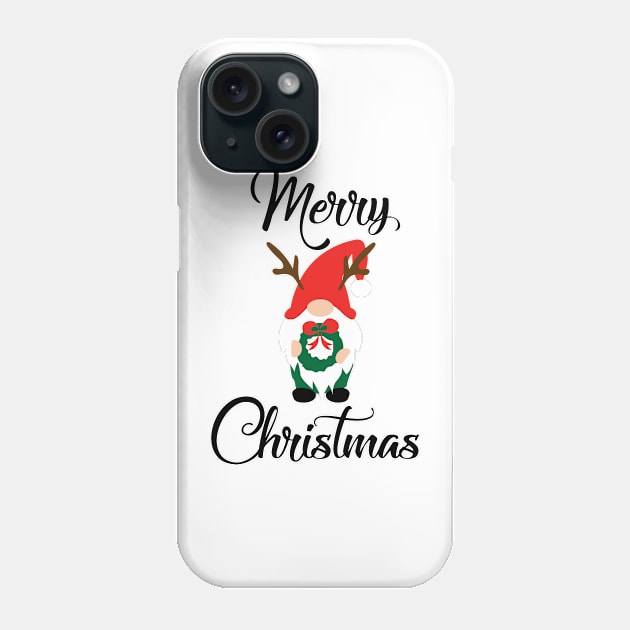 Cheeky Christmas Gnomes Phone Case by peggieprints