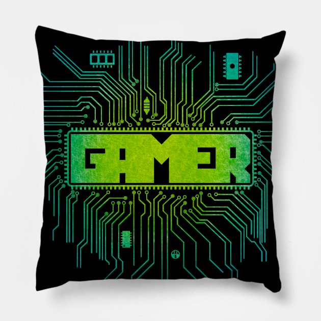 Gamers Digital Logo XBVersion Pillow by Tarasevi4