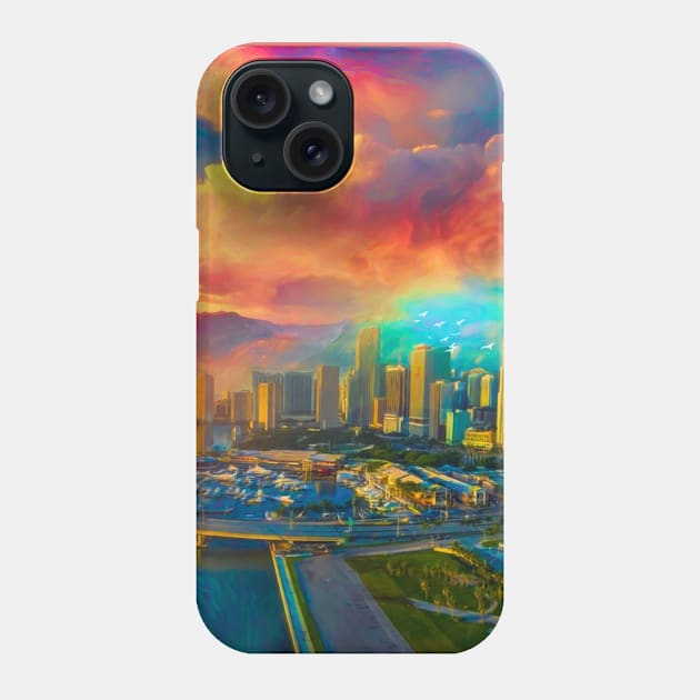 City Scape-big Phone Case by jasminaseidl