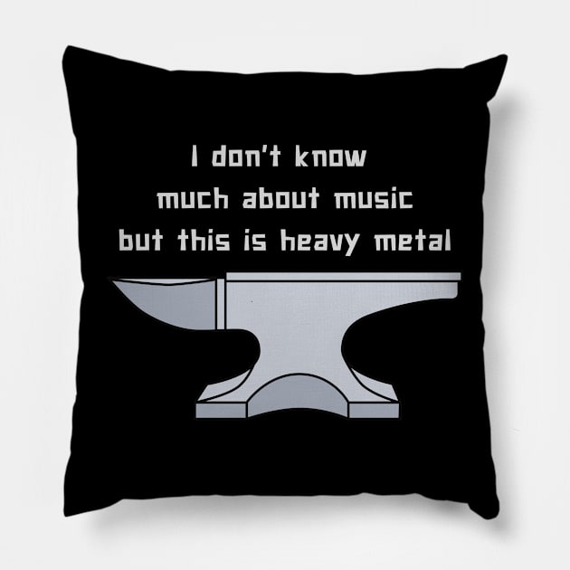 Heavy Metal Music Pillow by High Altitude