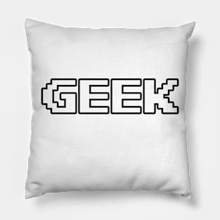 Geek Pixel Font Pillow