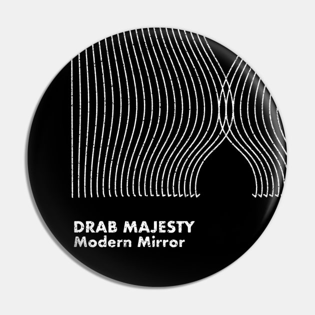 Modern Mirror / Drab Majesty / Minimalist Artwork Design Pin by saudade