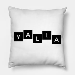 yalla - black box Pillow