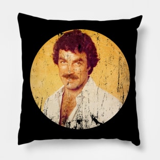 Cool Pose Tom Selleck Vintage Pillow