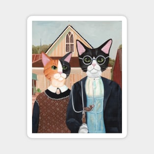 Ameowican Gothic Magnet