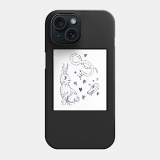 Bunny and Snake Phone Case