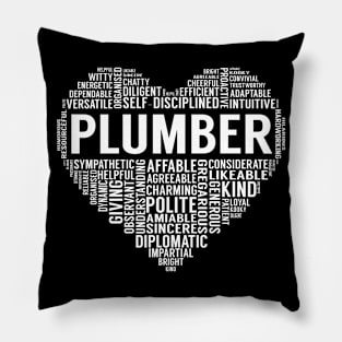 Plumber Heart Pillow